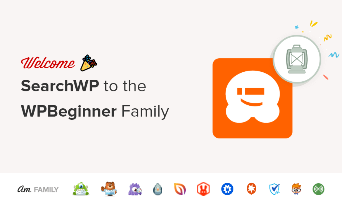 Welcome SearchWP to WPBeginner Household of Merchandise