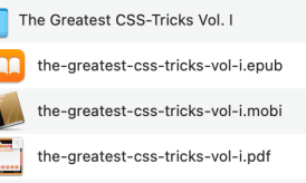 The Best CSS Tips Vol. I eBook (PDF and EPUB)