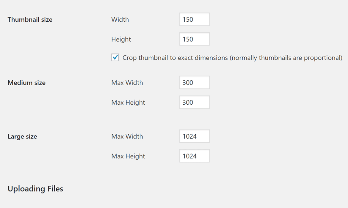 Default WordPress Picture Sizes and The way to Add Correct Customized Sizes