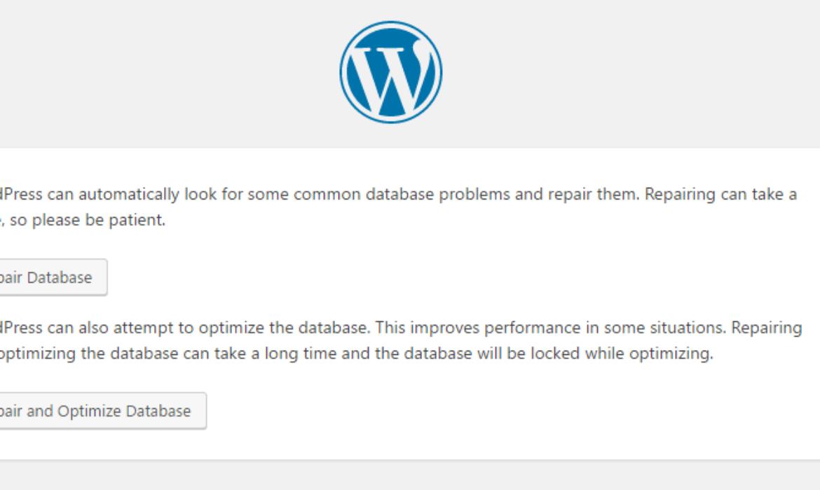 Fixing Corrupt or Damaged Information and Databases in WordPress