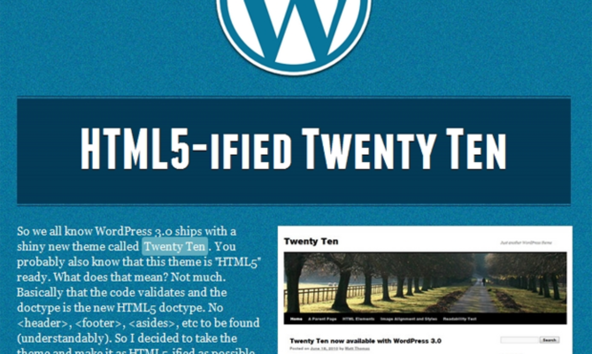 Six Free TwentyTen Youngster Themes For WordPress