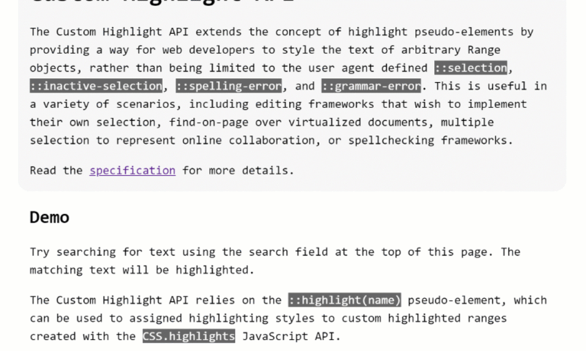 CSS Customized Spotlight API: The Way forward for Highlighting Textual content Ranges on the Internet