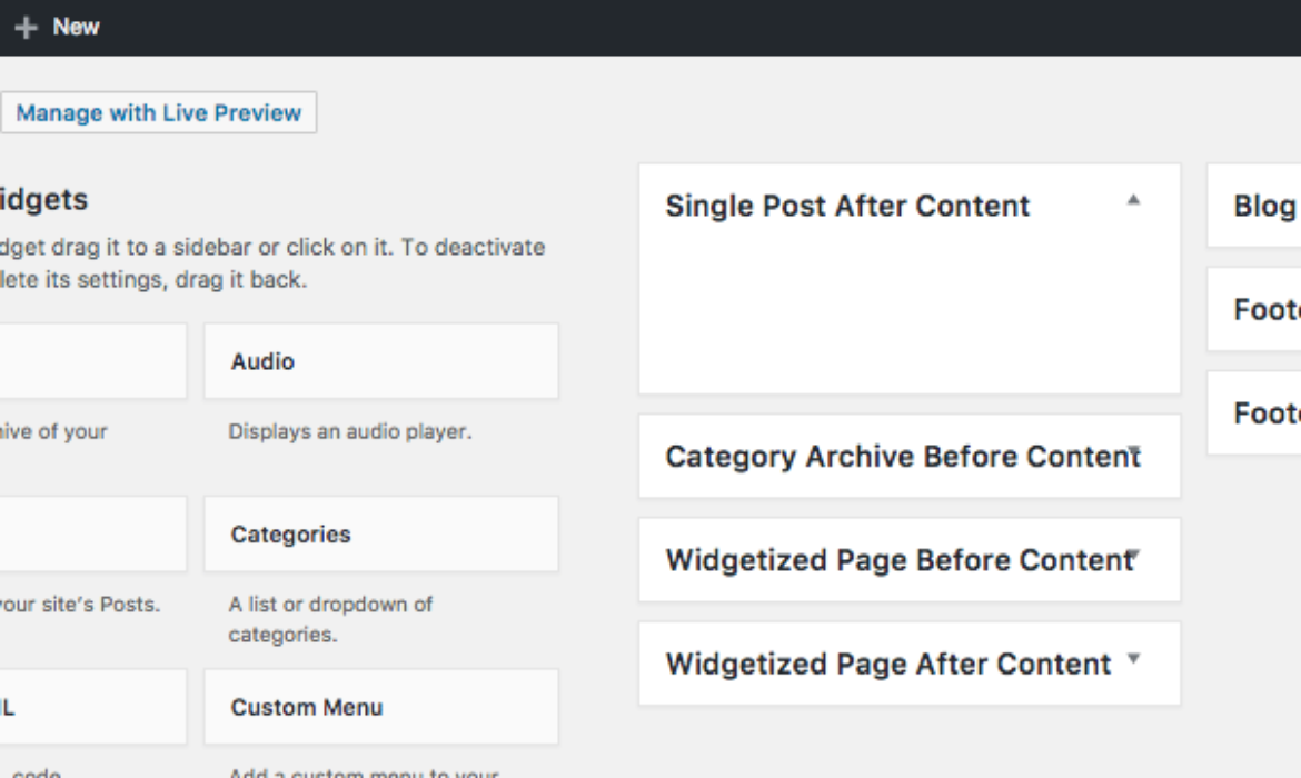 Including a Customized Widget to Any Web page, Publish or Template in WordPress