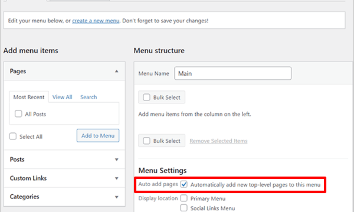 Find out how to Mechanically Replace Menus When Including Pages to WordPress