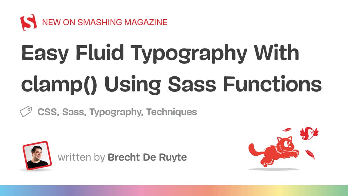 Straightforward Fluid Typography With clamp() Utilizing Sass Features
