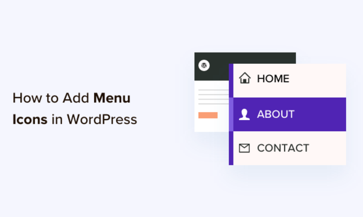 The best way to Add Picture Icons With Navigation Menus in WordPress