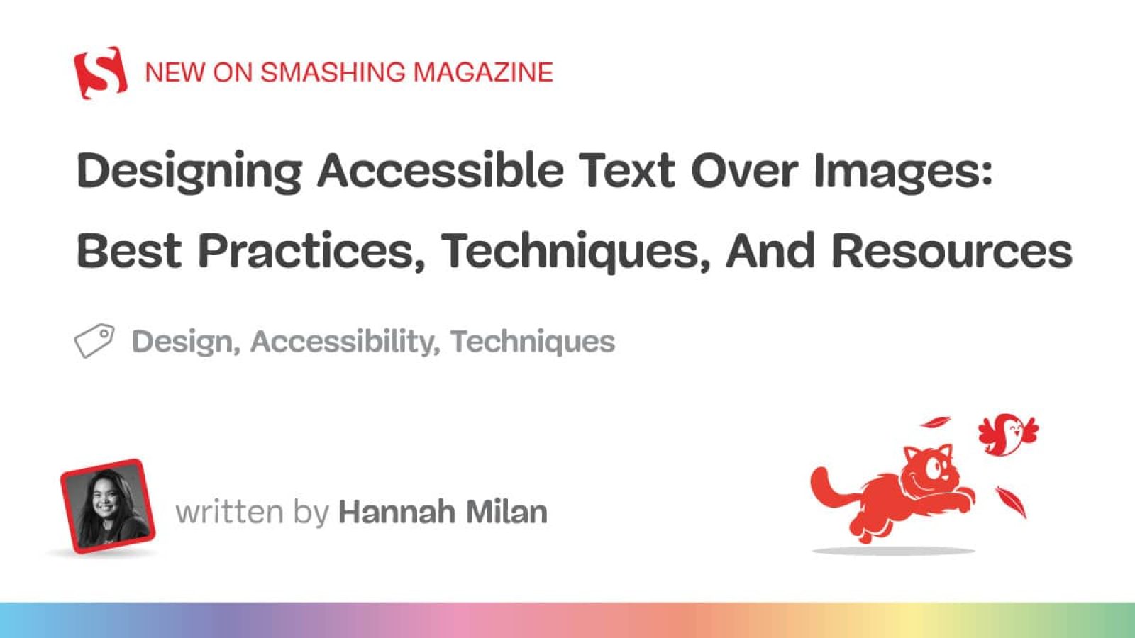 Designing Accessible Textual content Over Photographs: Finest Practices, Strategies, And Assets (Half 1)