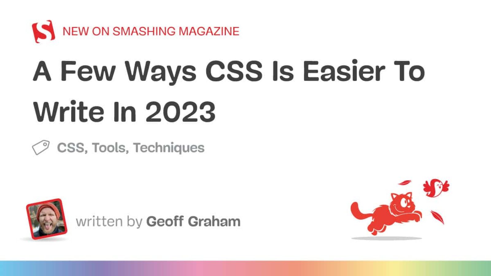 A Few Methods CSS Is Simpler To Write In 2023