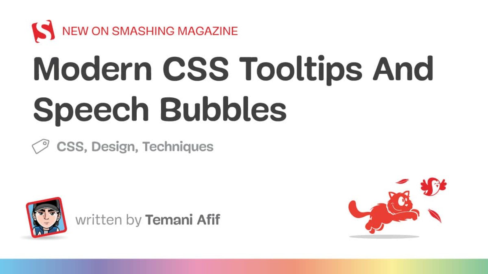 Fashionable CSS Tooltips And Speech Bubbles (Half 2)