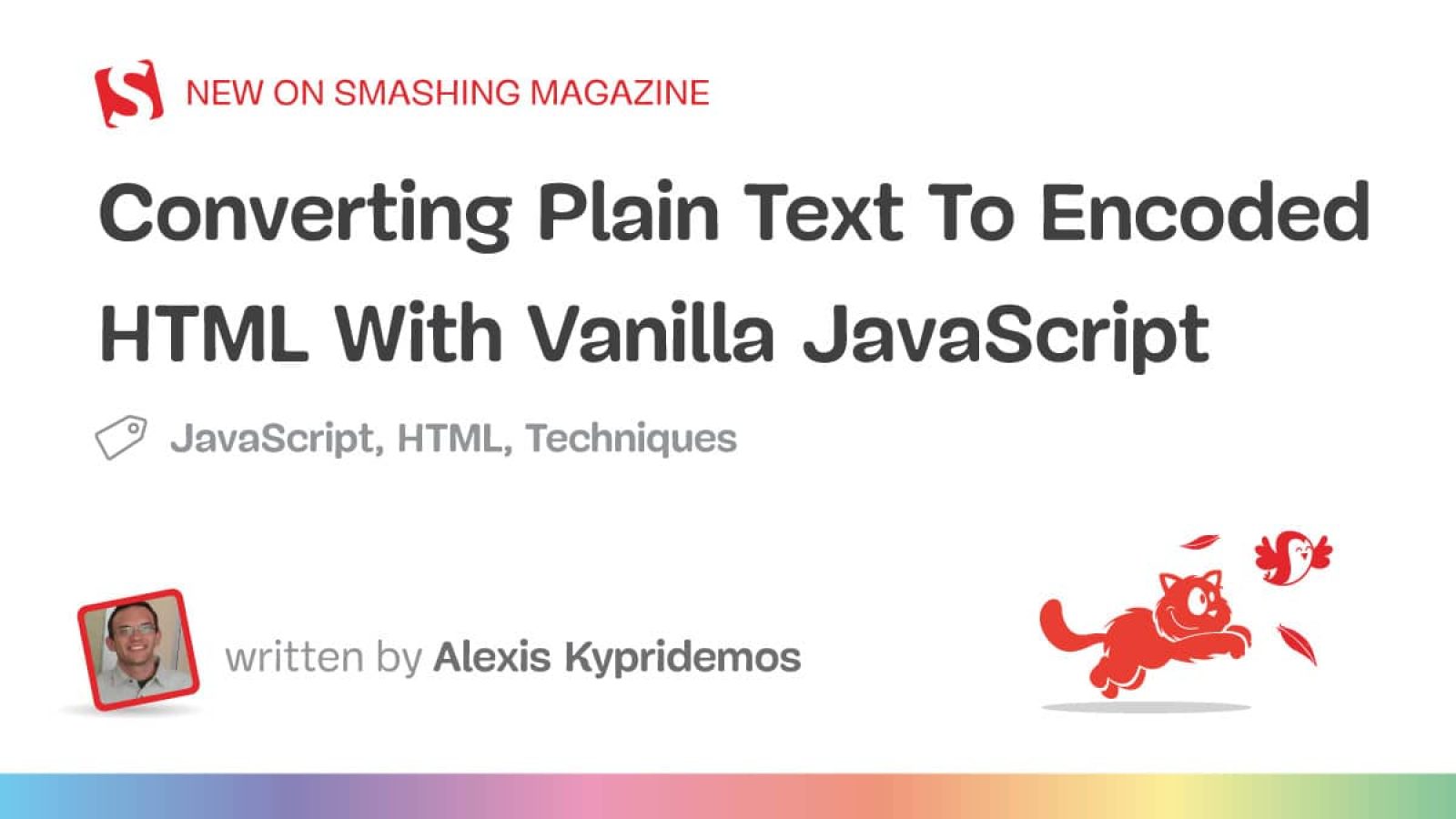 Changing Plain Textual content To Encoded HTML With Vanilla JavaScript