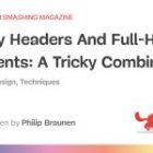 Sticky Headers And Full-Peak Components: A Tough Mixture